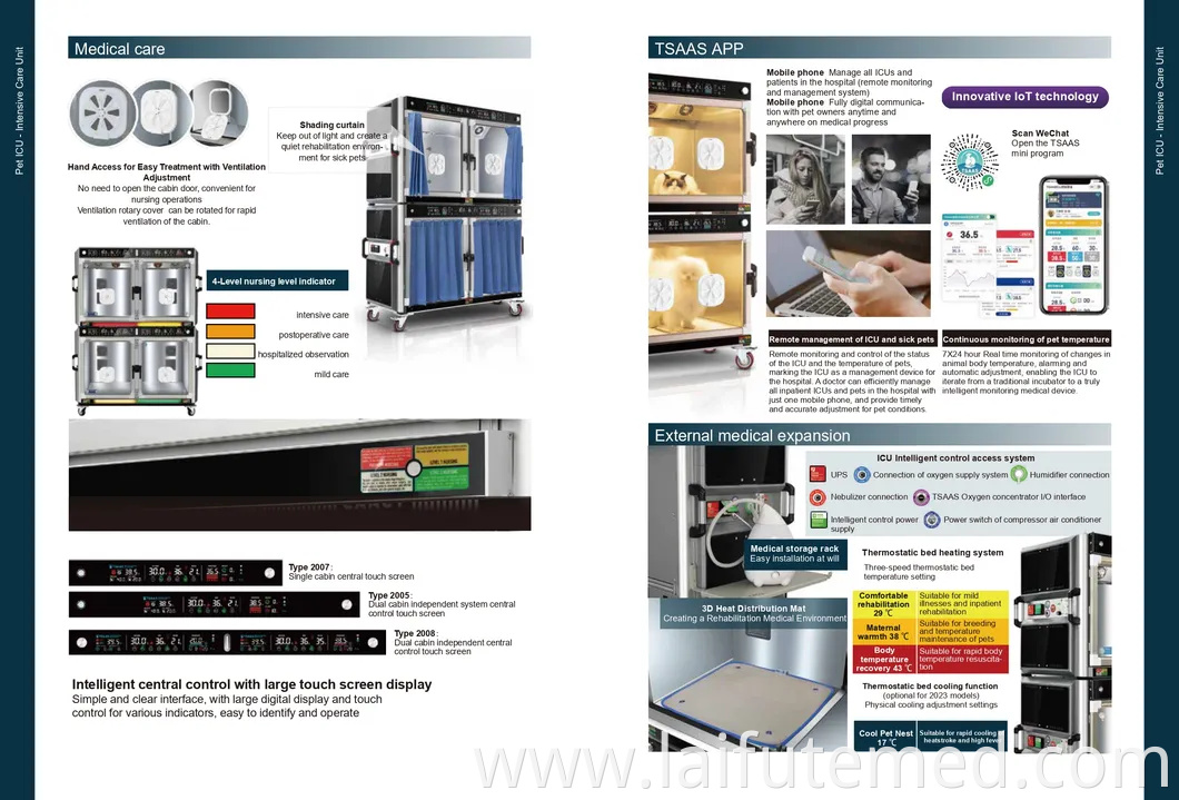 ICU Central Monitoring System Pet Brooder One Egg Incubator